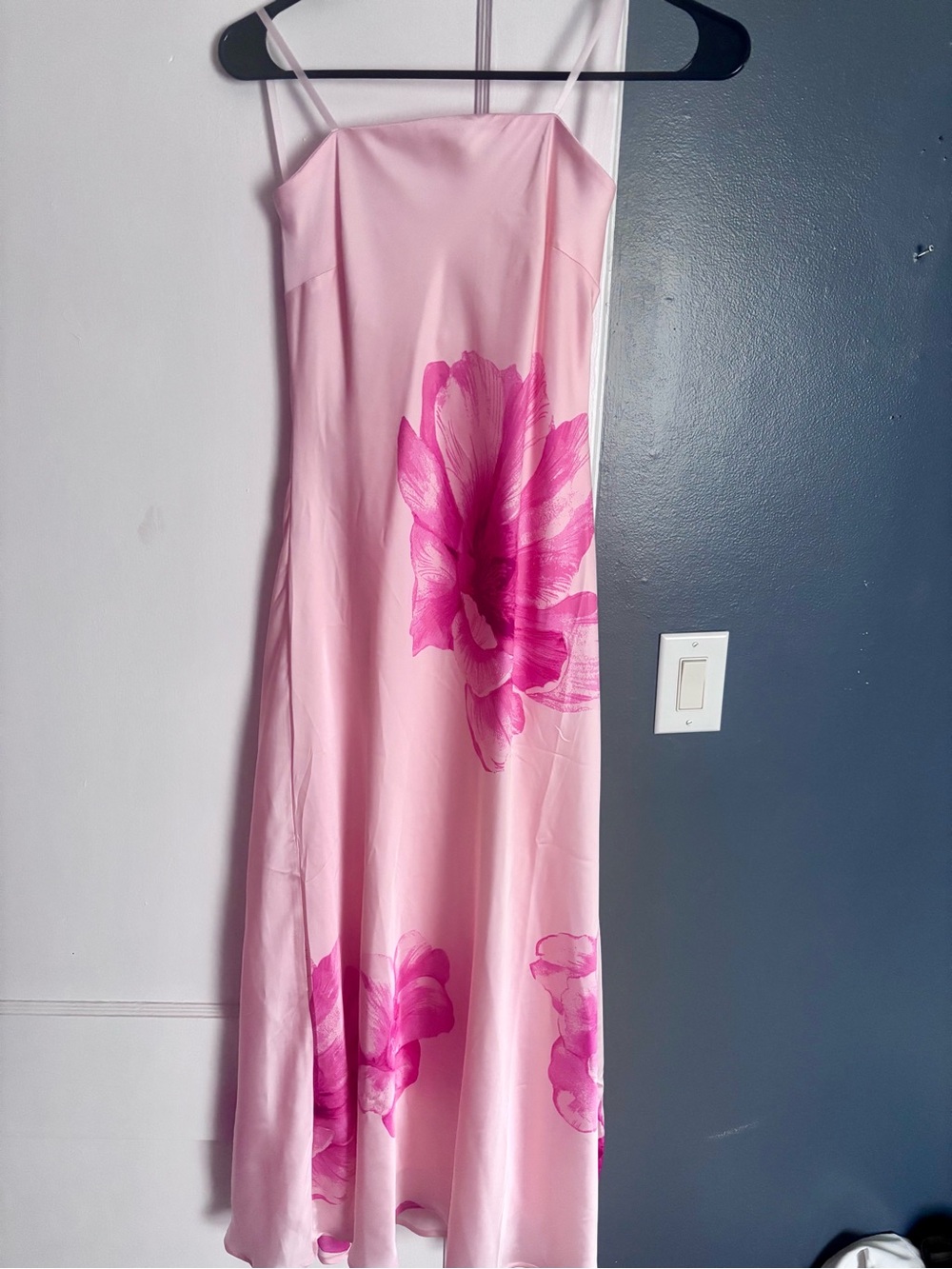 Marshalls Pink Floral Maxi Slip Dress